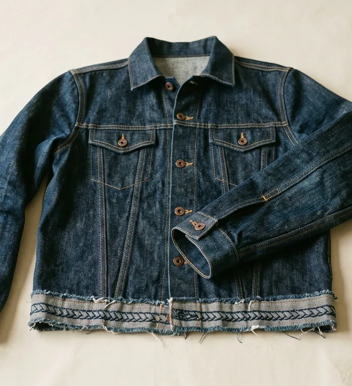 Raw Edge Denim Jacket